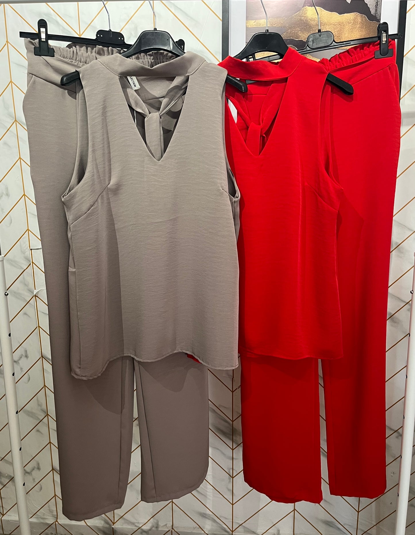 Conjunto blusa y pantalón
