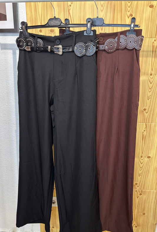 Pantalon de vestir cinturón