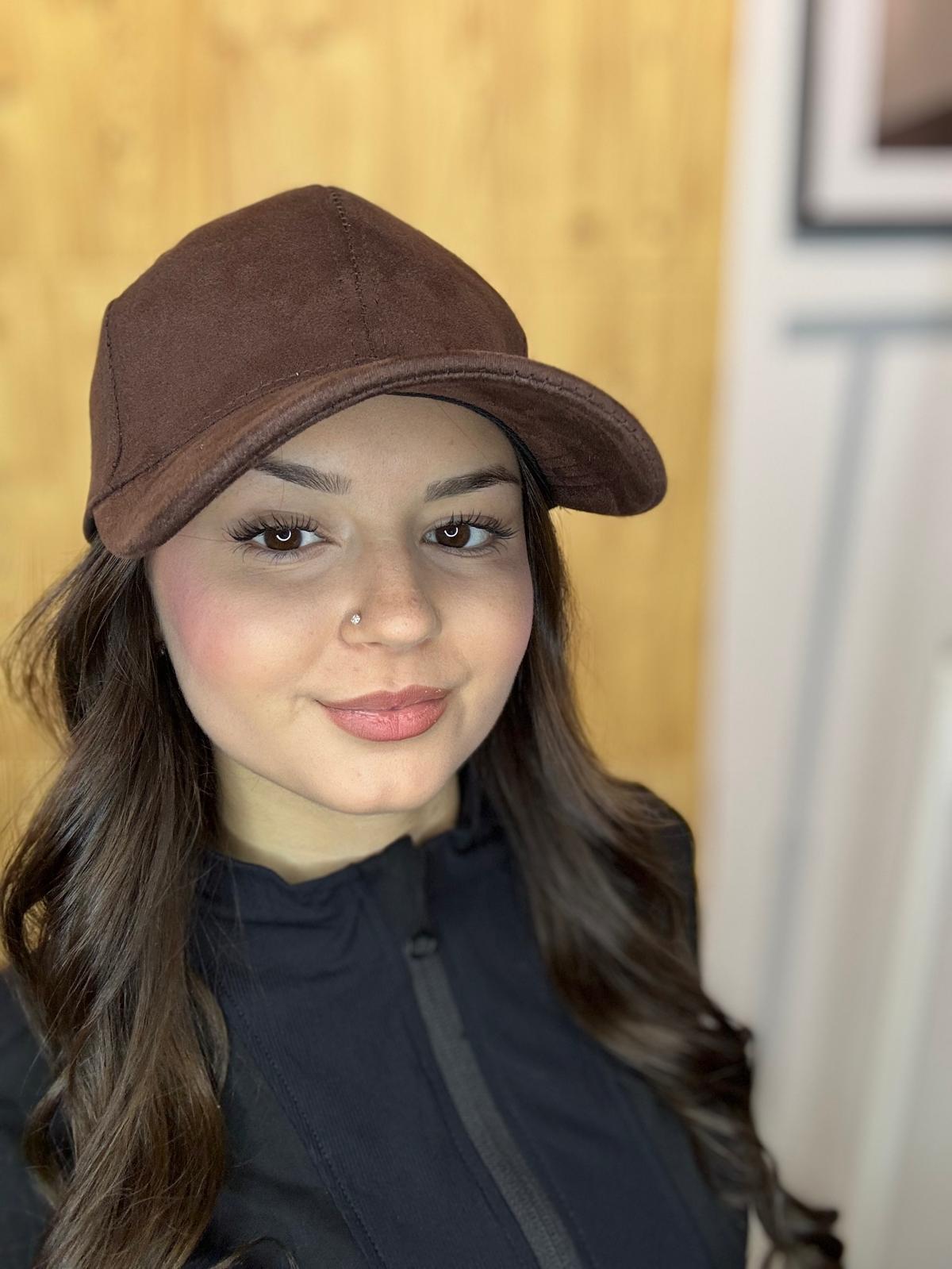 Gorra de antelina